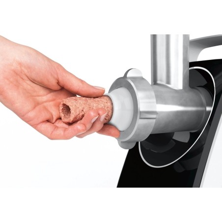 Discover the Bosch CompactPower MFW3850B Kdhakkemaskine - Sleek White and Black Design for Effortless Chopping!